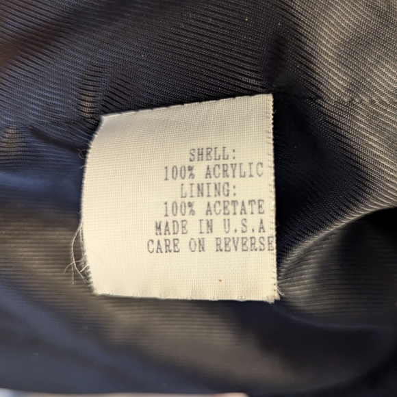 John Caruana Black Sherpa Coat Button Lined Warm Winter size Large - Picture 3 of 5